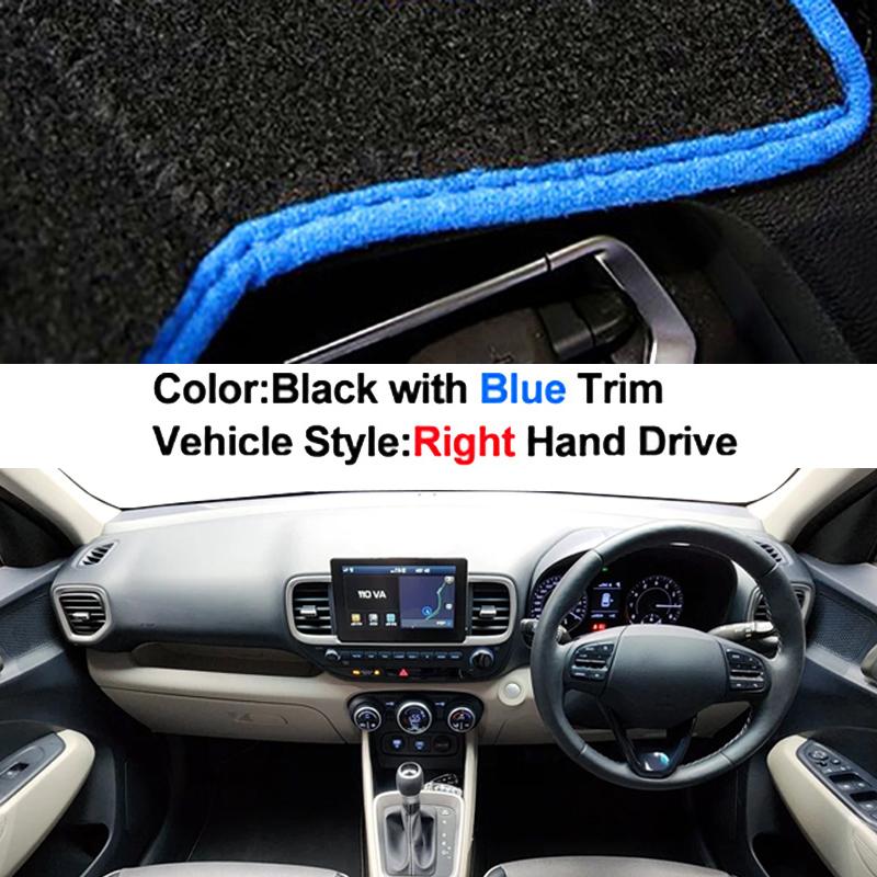 Auto Car Dashboard Cover Dash Mat Carpet Cape for Hyundai Venue 2019 2020 2026 2026 2026 Anti-sun Shade Auto Protector Rug