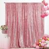 4x10FT Silver Sequin Photo Backdrop Curtain for Birthday Wedding Engagement Baby Shower Bachelorette Christmas Party Decorations