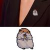 Decorative Hamster Brooch Enameled Pin Accessory for Animal Lovers Portable for Parties Supplies Weddings and Festivals