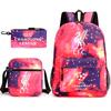 Zaino da Tifoso di Calcio per Bambini e Ragazzi Manchester United Semplice Casual Zaino Giornaliero Borsa a Spalla con Astuccio