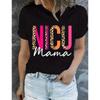 Summer Letter Love Printed Casual Short Sleeved Women's T-shirts