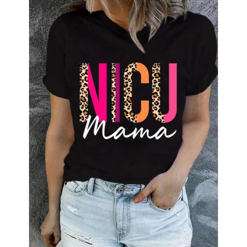 Summer Letter Love Printed Casual Short Sleeved Women's T-shirts