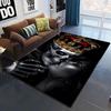 Horror Series Skulls Before Christmas Pattern Area Rug Bedroom Sponge Bedside Mat Entrance Door Carpet Washable