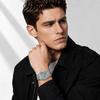 BESTWIN 126-2 Fashion Retro Men's Digital Watch Multifunction Steel Strap Waterproof Sporty Casual Male Watch Gift
