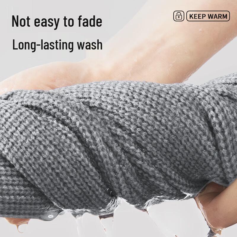 MINISO Unisex Henley Hooded Knit Sweater