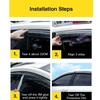 4PCS Black Window Visor Cover For GAC Aion UT AY2 2025 2026 2027 Auto Waterproof Trim Wind Sun Rain Visors Shade Car Accessories
