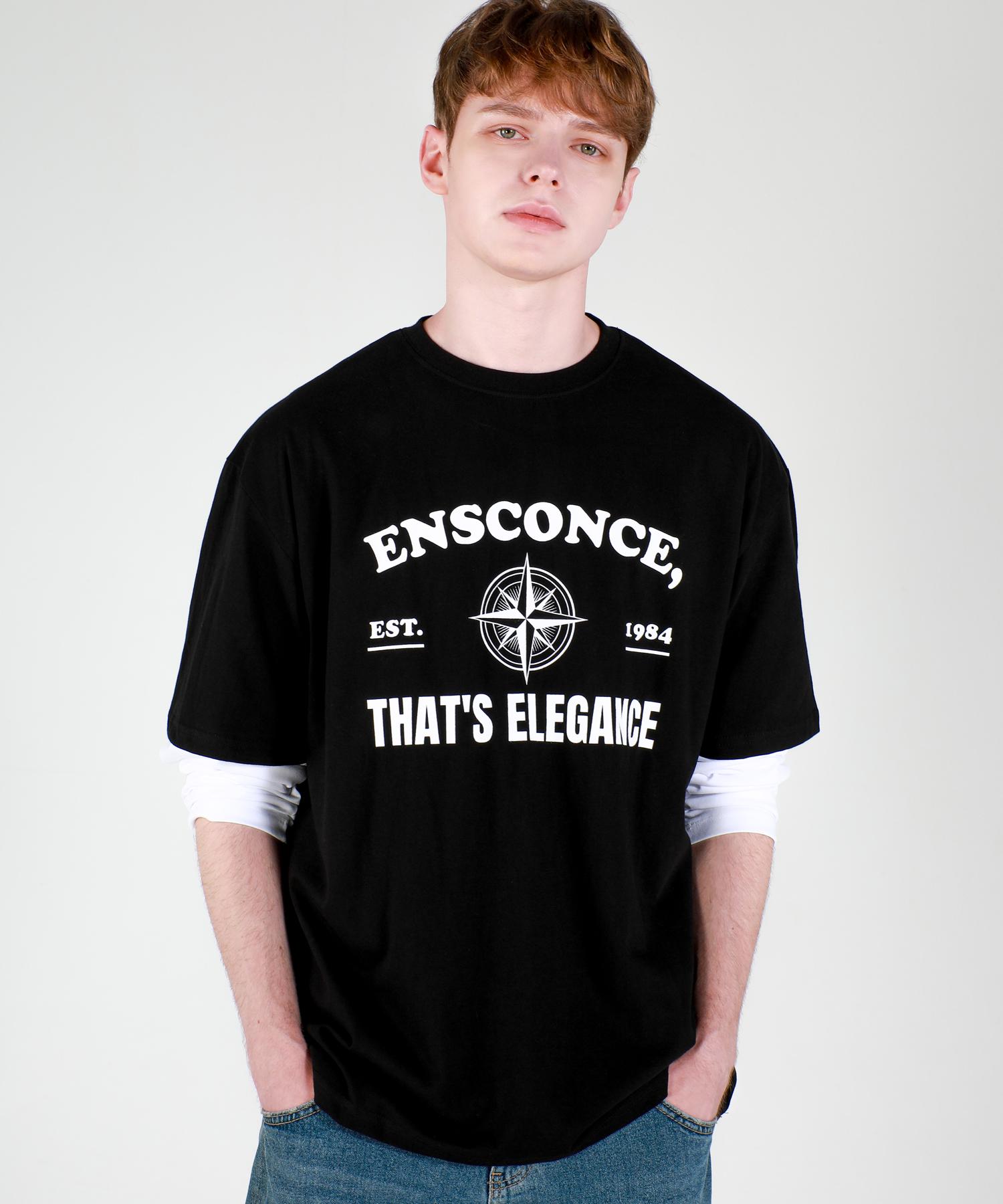 Iesn Vintage Artwork Oversized T-Shirt Black L