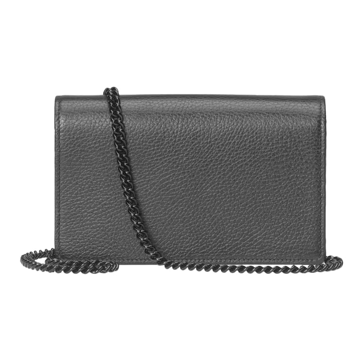 GUCCI GG Marmont Leather Shoulder Bag, Crossbody Bag Women's Black 497985-17WFN-1000
