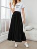 Women's Elegant A-Line Umbrella Skirt Polyester Midi Dress