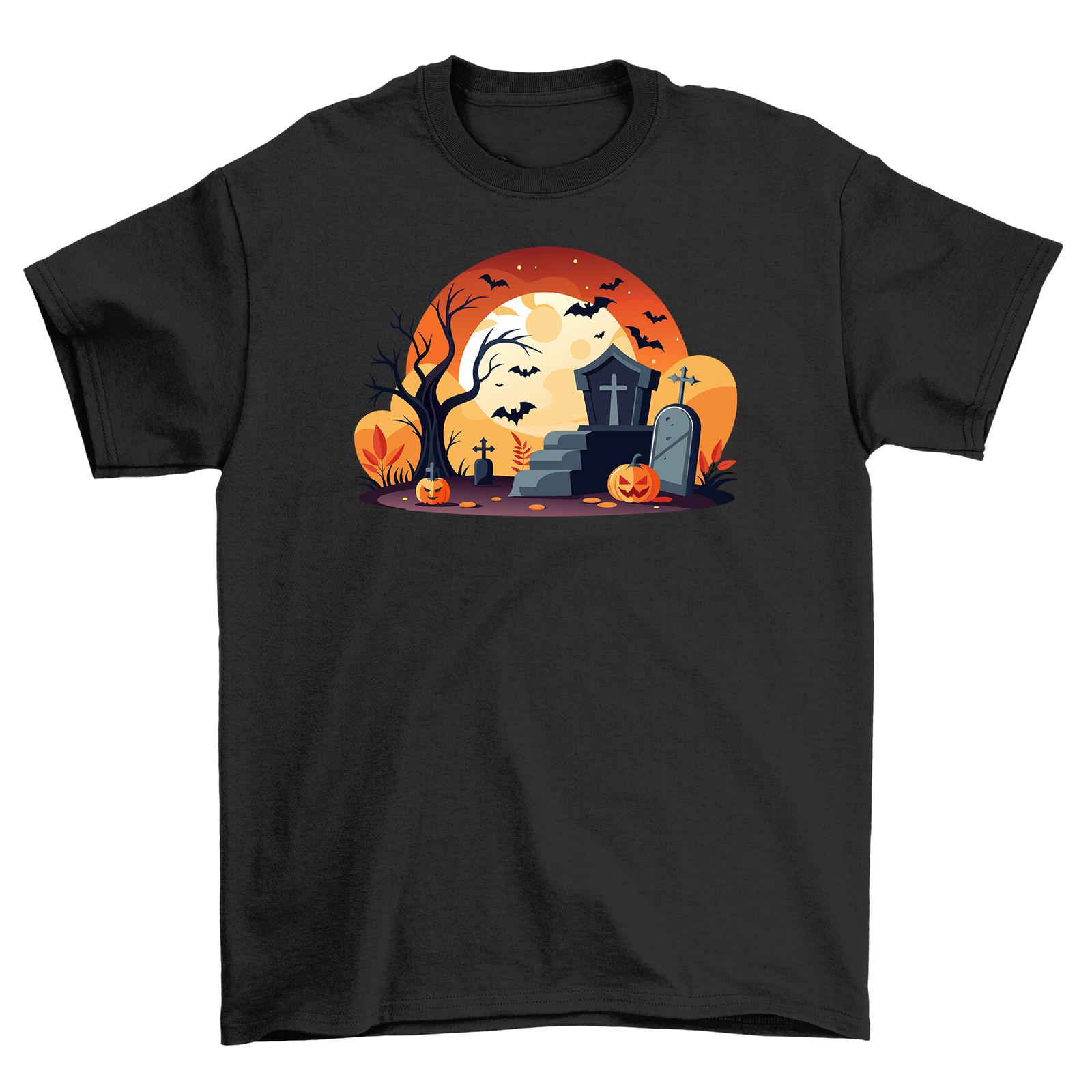 

Halloween_257 Spooky T-Shirt Mens Womens Tees Top - Haunt Your Friends in Style! Unisex Design, 100% M