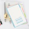 B5 Clear PP Dividers Notebook - 60 Loose-Leaf Sheets & 4 Index Tabs, Hardcover Binder for School & Office