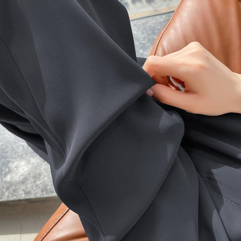 New Women's Suit Pants Spring Summer High Waist Draped Loose Wide Leg Pants Plus Size Casual Pants