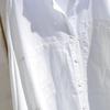 Pure Cotton Double Pocket White Shirt Women Long-sleeve Blouse Spring Autumn Tops Lapel Buttoned Irregular Shirts