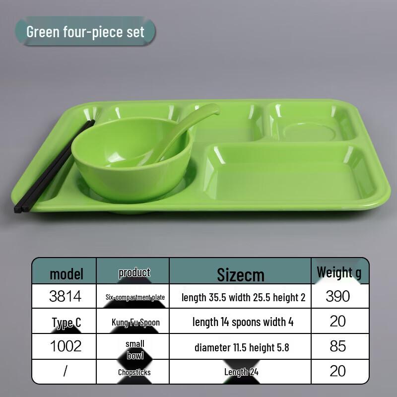 A5 Melamine Divided Rectangular Serving Tray