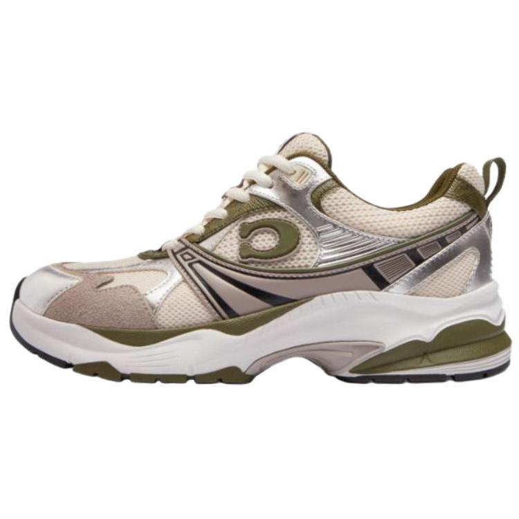 

Coach Холщовые туфли на толстой подошве с круглым носком, повседневные кроссовки для женщин, зеленые CCI40-MMM 36