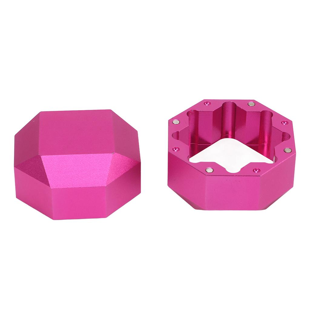 Octagonal Billiard Chalk Storage Box 2 Layer Aluminum Chalk Holder Billiard Accessories for Sports
