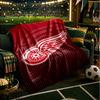 Detroit Red Wings Crest Throws Blanket Flannel Blankets Plush for Couch Bed Gifts for Men Women Travel Picnic Blanket Christmas Fan Gifts