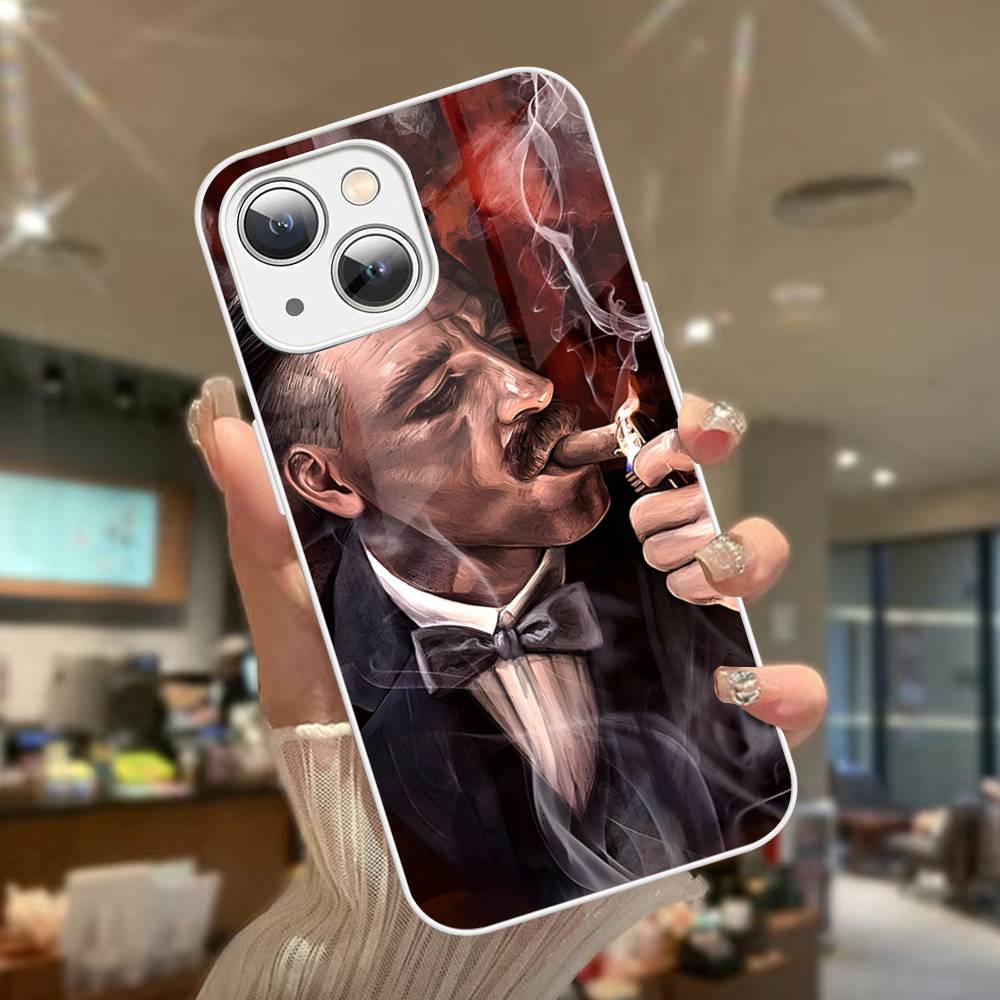 

Movie P-Peaky-S B-Blinders For IPhone 14 13 12 Mini 11 Pro XS Max X XR 14 Plus Tempered Glass Cover iphone 11
