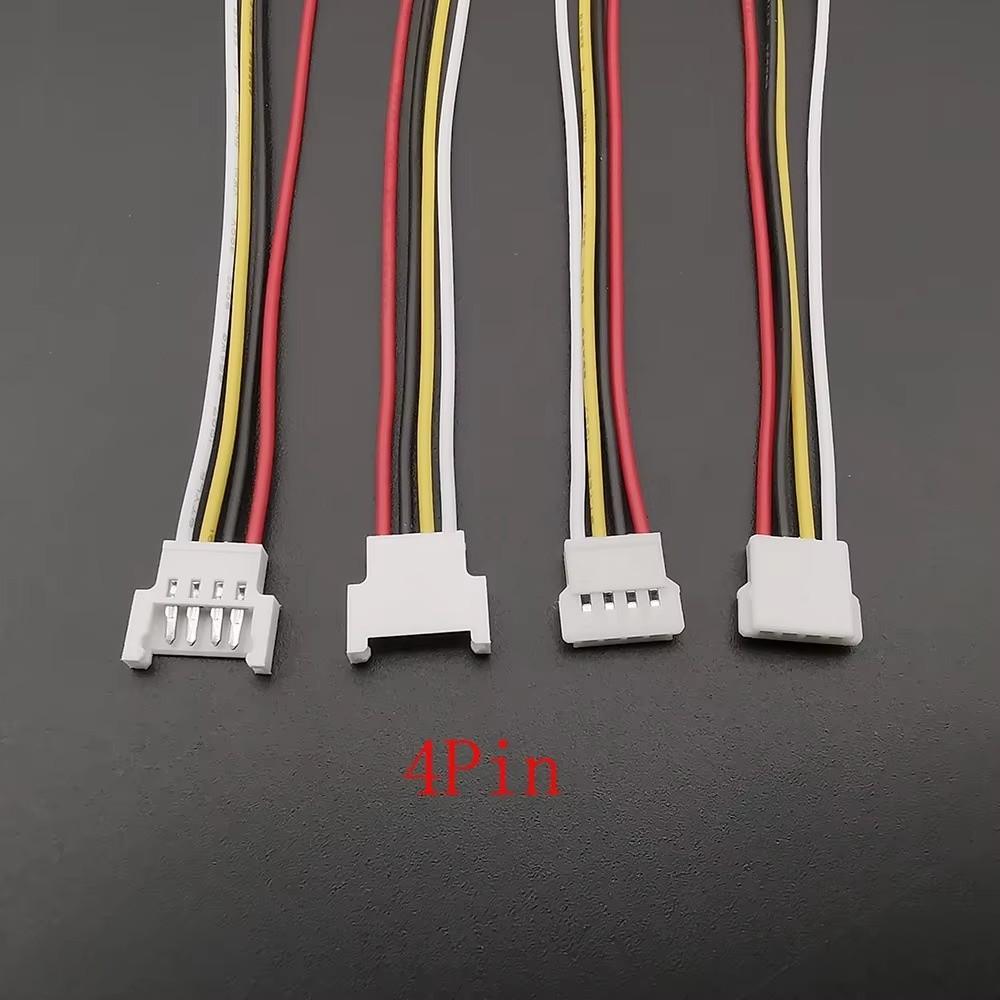 10PCS Male Female Micro Connector Cables Prewired MX 2.0 Male Female Connectors Stable Signal Transmission 2P/3P/4P