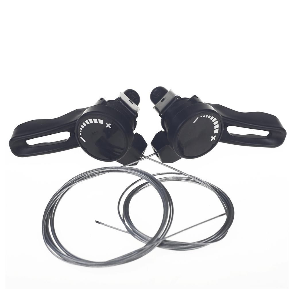 1 Pair Mountain Bike Gear Shifter, 15/18/21 Speed Shifter Twist, Bicycle Twist Shifter Levers, Bicycle Brake Levers Shifter, Cable Thumb Derailleur Le