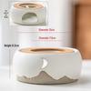 Ceramic Candle Warmer for Tea - Insulating Stove for Boiling and Warming in Home, Restaurant, or Hotel