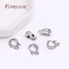 18K Gold Plated Brass Metal Inlay Zircon Hinged Pendant Enhancer Bail Clasps DIY Jewelry Making Accessories