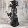 Plague Doctor Incense Burner Halloween Ornament Mr. Mini Crow Statue Effective Stress Anxiety Relief Home Decoration Prop