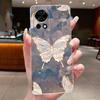 Nova12 Hülle Klar Luxus Mode Schmetterling Blume Weiches TPU Silikon Rückabdeckung Für Huawei Nova 12 Pro Transparente Handyhüllen