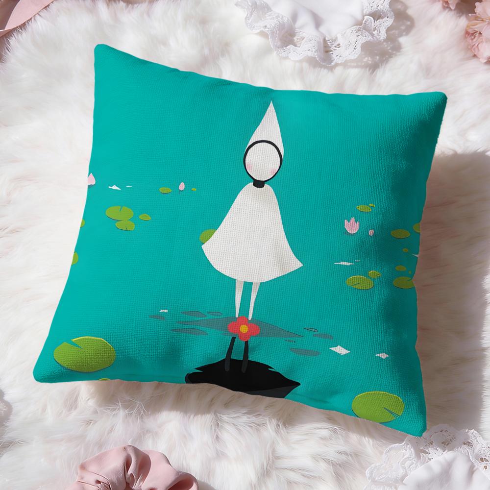 Monument Valley Game Cushion Cover Premium Comfort Reversible Pillow Cove -Two In One Design for Any Room & Car Interior