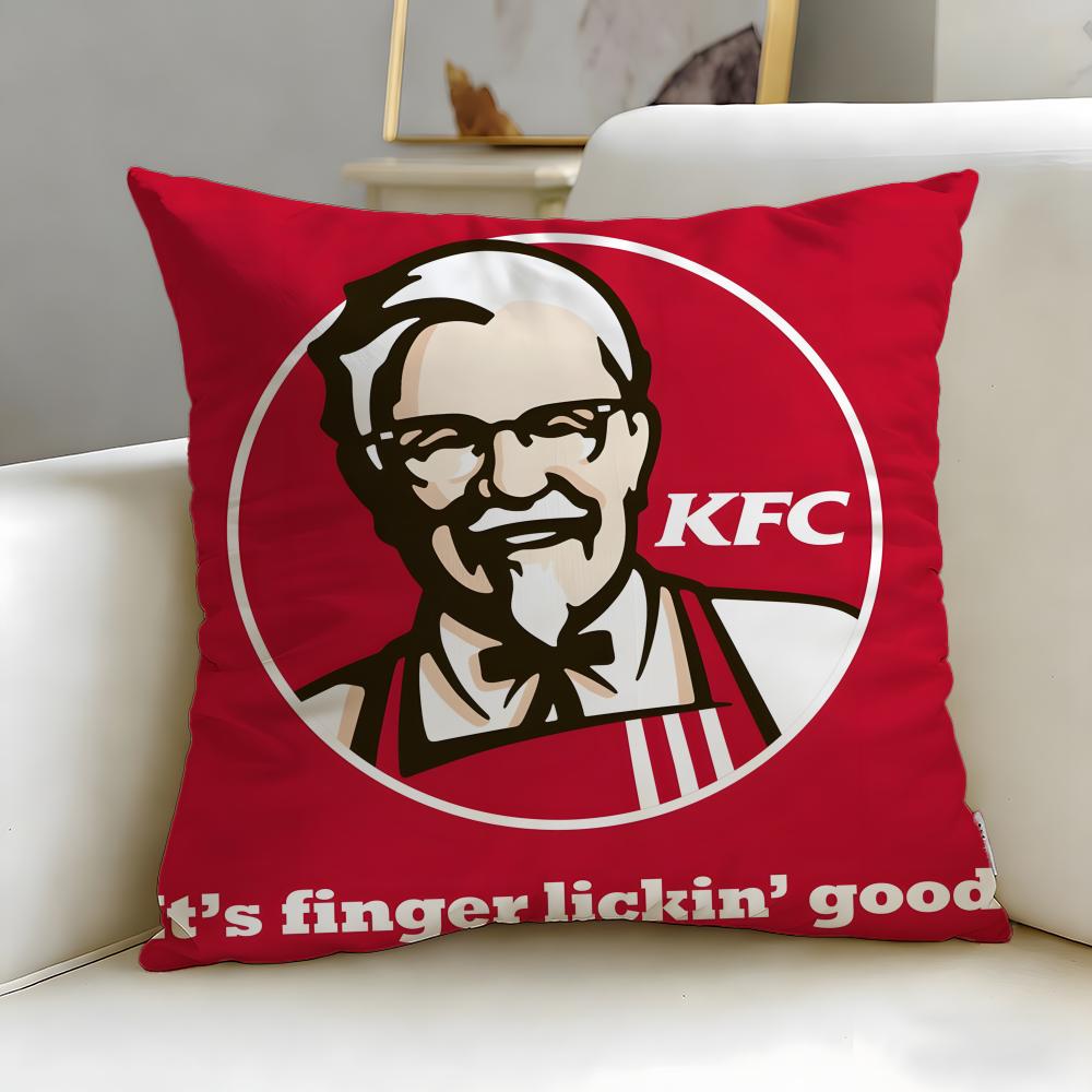 Marchio di fast food Kentucky Fried Chicken Federa Morbida Facile da Lavare Cuscino Versatile per Divano Letto Viaggio e Ufficio