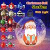 60cm Christmas Ball with Light Remote Santa Snowman Xmas Tree Light Up Balloons Holiday Party Yard Garden Christmas Decorations