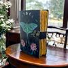Book of Shadows Journal with Lock Clasp Vintage Handmade Leather Luna Moth