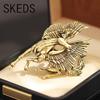 SKEDS Exaggerated Retro Distressed Pegasus Brooch Bold and Unique Animal Pin Unisex Lapel Horse Badges Accessory