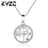 2018 Necklace, Love Tree Of Life, Diamond-Plated Gold-Plated Color-Preserving Pendant, Box Chain.
