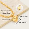 Fashion Copper/925 Silver Gold Plated 18K Link Chain Heart Shaped Necklace