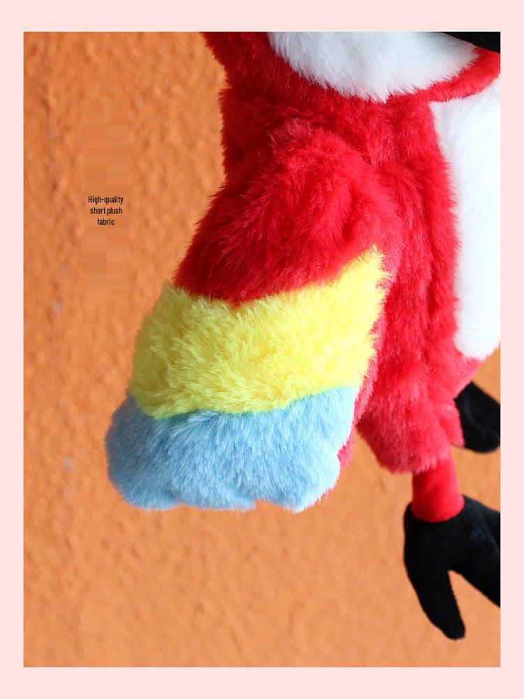 Marionnette à main interactive pour tout-petit: Peluche d'Oiseau à Grande Bouche Perroquet pour Raconter des Histoires & Apaiser