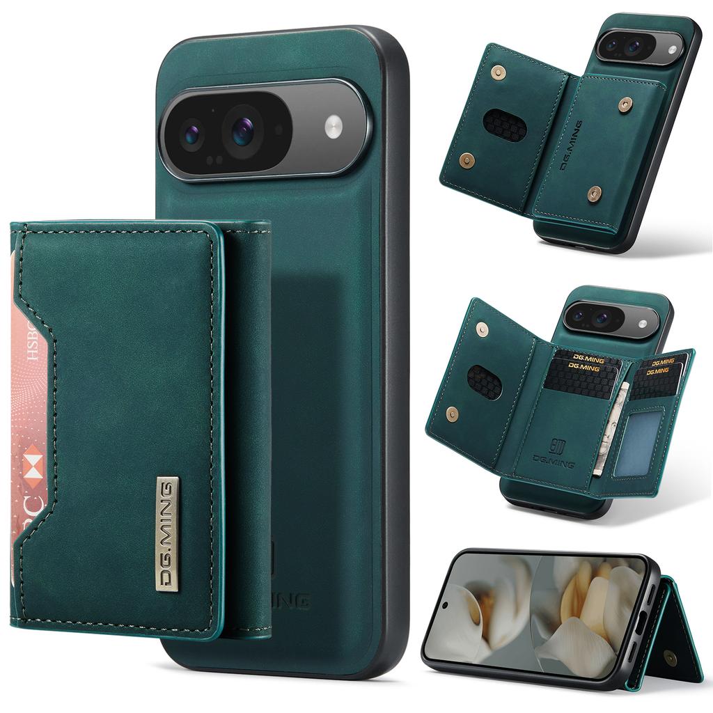 DG.MING M2 Series for Google Pixel 10 Pro/Pixel 10 Case PU+PC+TPU Phone Cover Detachable Wallet