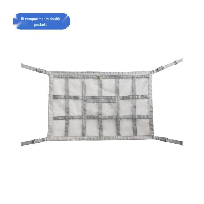 Car Roof Double-Layer Storage Mesh Organizer Bag