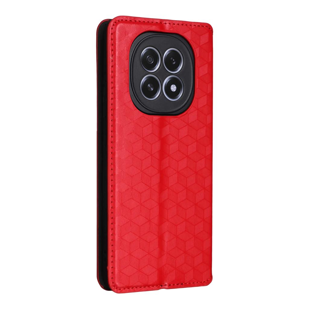 For Oppo F29 5G Case Wallet Rhombus Imprinted Leather Phone Cover