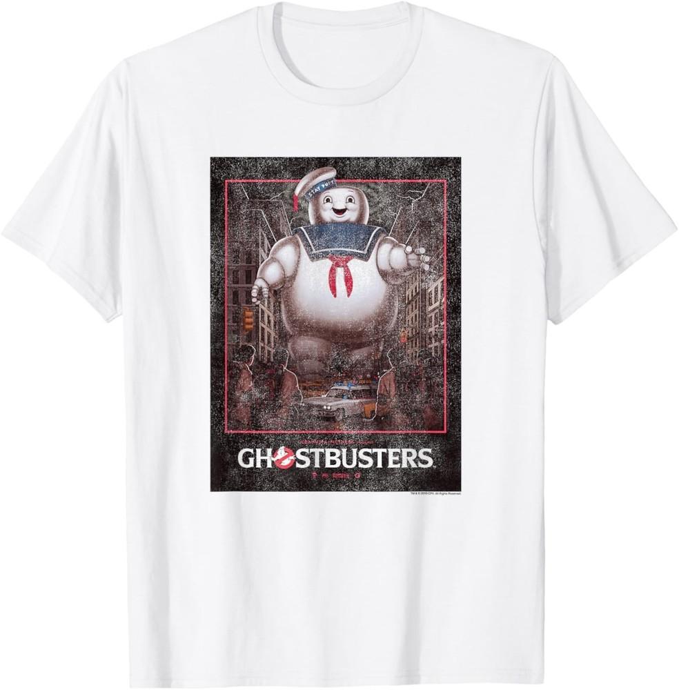 Ghostbusters Stay Puft Vintage Poster Funny Retro Move T-Shirt