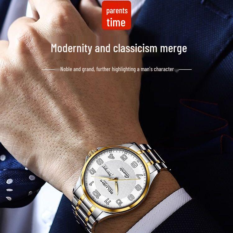 BELUSHI Leuchtende Wasserdichte Quarz-Armbanduhr für Paare - Herren und Damen.