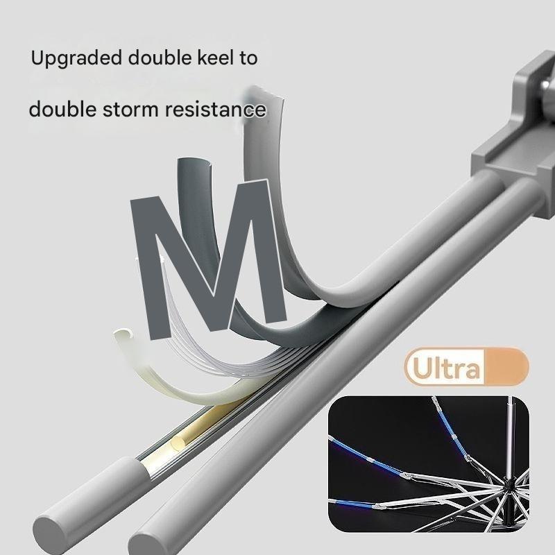 Fully Automatic Sun Umbrella Men's Enlarged Sunshade Anti-ultraviolet Sunny and Rainy Dual-use Car-mounted Folding Umbrella