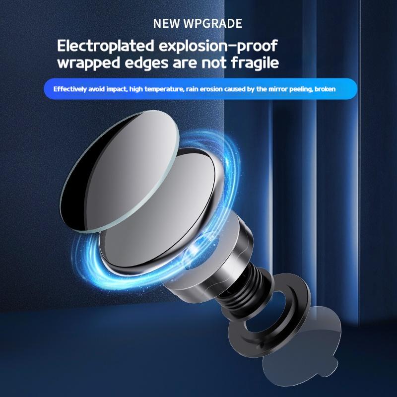360 Degree HD Blind Spot Mirror For Car Reverse Frameless Ultrathin Wide Angle Round Convex Rear View Mirror Car Accessorie