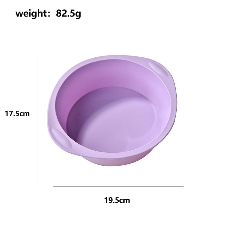Silicone Cake Mold Round & Square Non-stick Baking Pan for DIY Bread Cupcake and Desserts Easy-to-Release Home Baking Tool