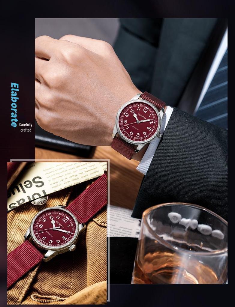 OCHSTIN Augusten Men's Classic Luminous Date Automatic Mechanical Watch