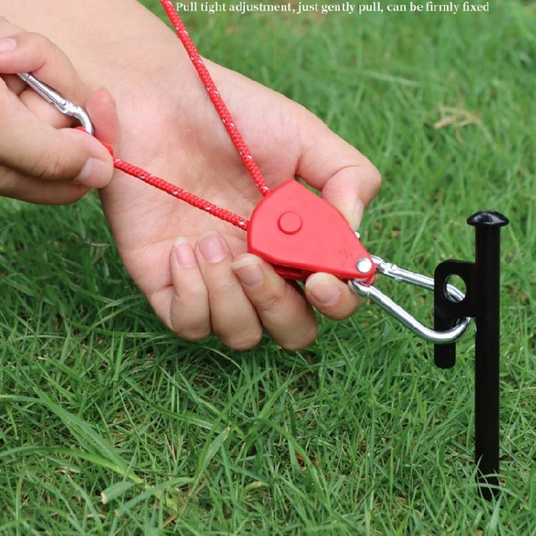 Camping Ratchet Hanger Pulleys Tent Hook Rope Hanger Grow Light Hanger Adjusted