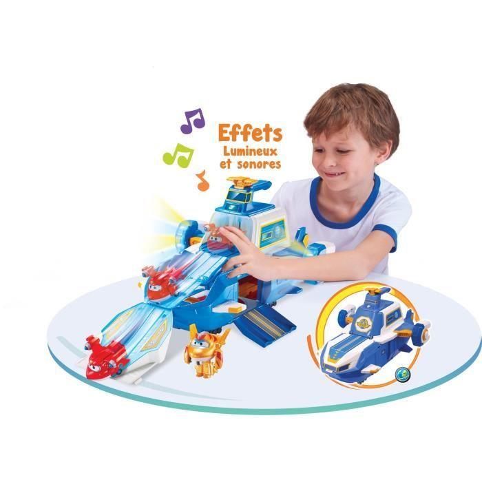 AUER SUPER WINGS - Hrací set Letiště World Aircraft + 2 Figurky Transform-A-Bots – Animovaný seriál Super Wings Sezóna 5