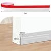 Boudin de porte isolant phonique 100 cm - Bas de porte TPE auto-adhésif blanc