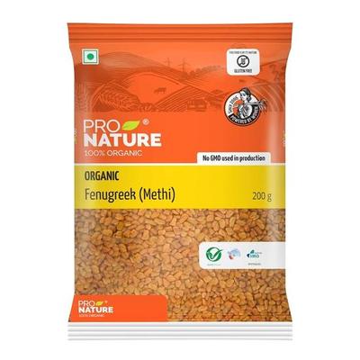 Pro Nature Organic Fenugreek Methi Seeds, 200Gm