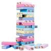 Wooden Toy Stacking Cartoon Animals Printing Kids Educational Interactive Game